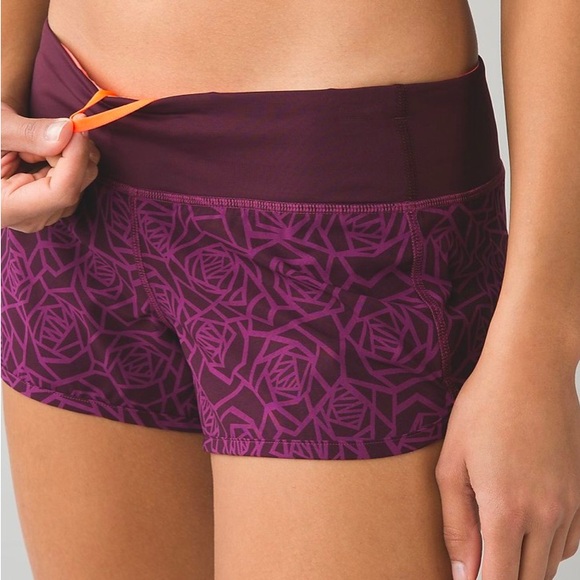 Lululemon Speed Short *4-way Stretch 2.5" Bordeaux Drama 6 - Picture 3 of 6